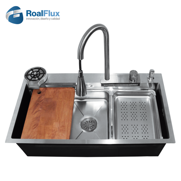 Set de tarja para fregadero satinada 80x45