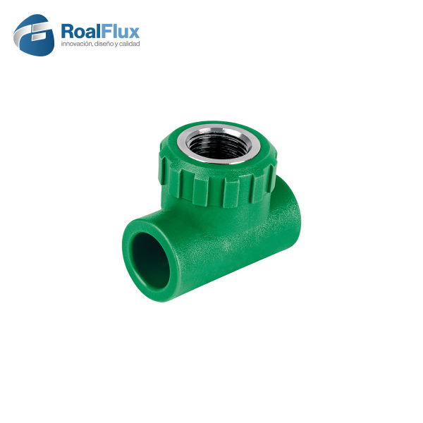 Tee hembra con inserto metálico 1/2"